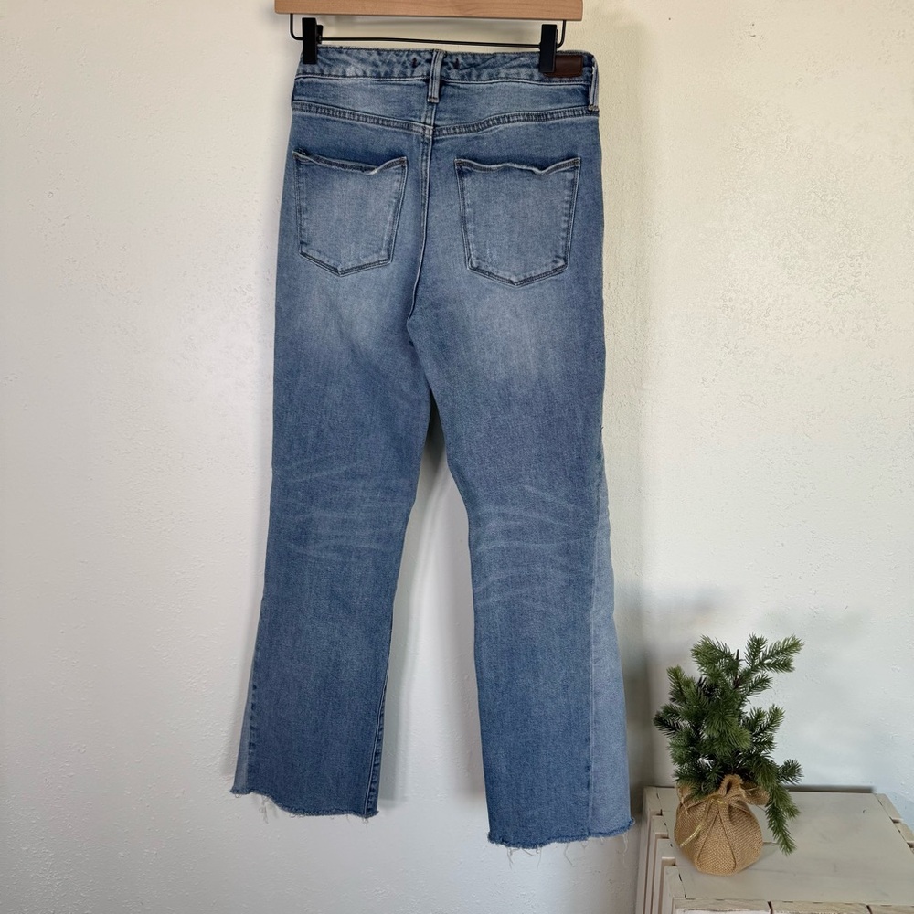 Dear John Flare Patchwork Distressed Blue Jeans s… - image 8